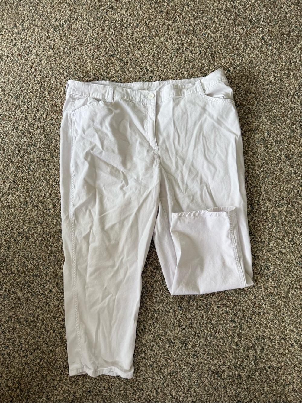 Chico's White Casual Chinos